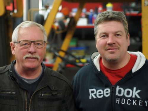 Marc Chartrand and his father at International Dyno Authority